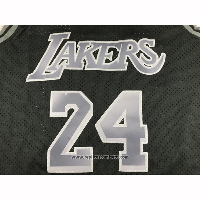 Camiseta Los Angeles Lakers Kobe Bryant #24 Hardwood Classics Negro